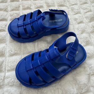 Mini Melissa Toddler 8 Blue Fisherman Waterproof Sandals Jelly Outdoor